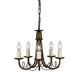 MN5-BLK-GOLD Elstead Minster Люстра
