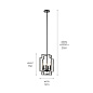 Downtown Deco 17" 4 Light Foyer Pendant Midnight Chrome подвесной светильник 43964MCH Kichler — фото 4
