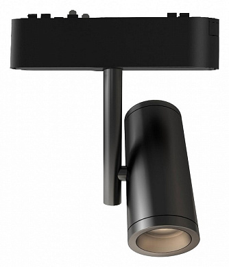 магнитный трековый прожектор чёрного цвета с поворотным механизмом для акцентного освещения 40V