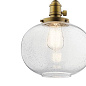 Avery 9.75" 1 Light Mini Pendant Natural Brass подвесной светильник 43852NBR Kichler — фото 2