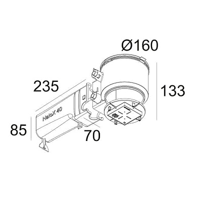 CONCRETE PACK T S75 монтажная коробка Delta Light