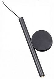 LSP-7014 Lussole Lsp-70 подвесной цилиндрический светильник с черным корпусом