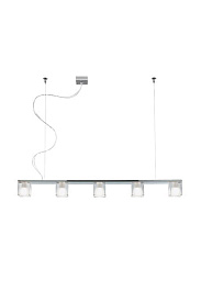 D28A06 Transparent Fabbian Cubetto подвесной светильник прозрачный с квадратной рамой