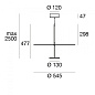 CA087DBBMDI Linea Light Stilo 55 SP LED люстра современная чёрный — фото 3