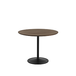 SOTAB95R10701 Muuto Soft обеденный стол круглый дубовый темный с черной основой