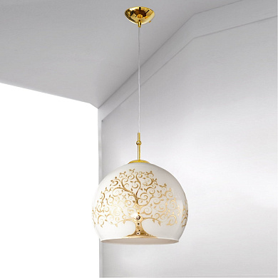 Kolarz LUNA 0392.31L.3.Al.Go подвесной светильник золото 24 карата ø40cm высота 200cm 1 лампа e27