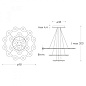 FLAS317227T Lumen Center Flat Saturn 3 SP LED современная светодиодная люстра алюминиевый — фото 1