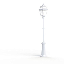 149006001 Roger Pradier Place Des Vosges уличный фонарный столб белого цвета с прозрачным плафоном