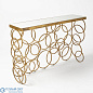 Ring Console-Antique Gold Global Views консольный стол