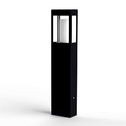 108003113 Roger Pradier Brick2 уличный садовый боллард прямоугольной формы чёрного цвета
