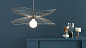 Подвесной светильник Forestier Libellule Metallique Taupe — фото 1