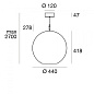 CA094DLUMDI Linea Light Cristalbolla 44 SP LED крупная круглая люстра синий — фото 3