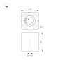 055749 Arlight Светильник SP-ACENTO-S95x95-10W Warm2700 (BK, 20-45 deg, 230V) — фото 1
