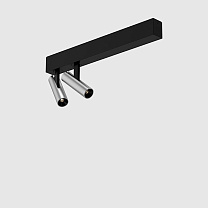 holon 20 directional, surface mounted, double, brushed silver