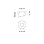 487710/11 Vibia Duo petra ø 35 см x 23 см - 4877 потолочный светильник — фото 1