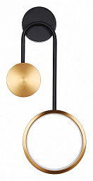 A1364AP-2PB Arte Lamp Holly настенный декоративный светильник с золотистым кольцом и шаром