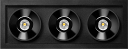 BLACK FOSTER RECESSED 3 потолочный встраиваемый светильник, Arkoslight
