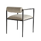4543 Barbana Chair Pewter Texture Arteriors мягкое сиденье