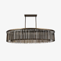 Large Double Drum Oval Chandelier - Размер 2 (Ш 2000 мм x Г 860 мм)
