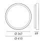 Platter Flos Outdoor Накладной потолочный или настенный светильник круглый белый f-o-1101 — фото 1