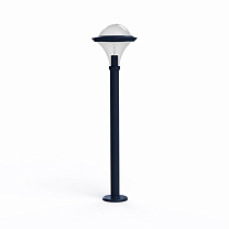 Dallas N° 8; Smoked polycarbonate E27 75W; Matt azure blue