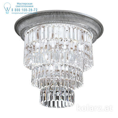 Kolarz MILORD CRYSTAL 0346.14L.5 потолочный светильник хром ø50cm высота 46cm 1+3 лампы e27+e14