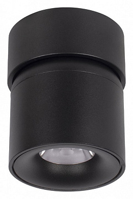 накладной потолочный спот черный цилиндрический