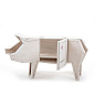 SE16366W Seletti Sending Animals 2.0 Деревянный шкаф - Свинья — фото 4