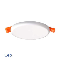 Frameless 10cm 8W-3000K 230V-white