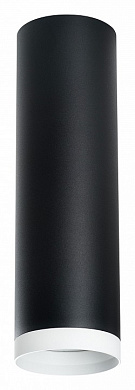 потолочный светильник цилиндрический черный