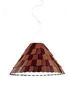 подвесной светильник оранжевый с матовой поверхностью