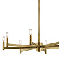 Erzo 8 Light Chandelier Natural Brass люстра 43857NBR Kichler — фото 8