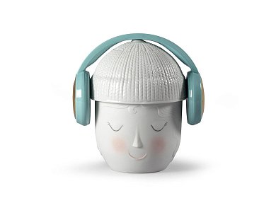 Фарфоровая шкатулка-голова в наушниках Lane Headphones Lladro 01009384