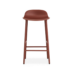 602779 Normann Copenhagen Form барный стул с металлическим основанием и красным сиденьем