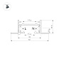 Встраиваемый трековый шинопровод Arlight LGD-2TR-TRACK-F C 2TR — фото 1
