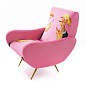 SE16079 Seletti Toiletpaper - Furniture Кресло-туалетная бумага - розовое - помада — фото 2