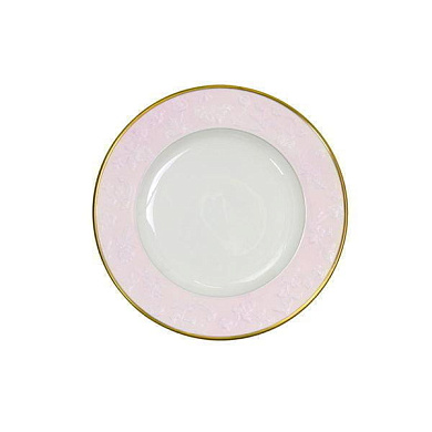Taormina pink & gold dessert plate тарелка, Villari
