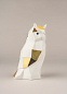 01009265 Lladro Origami фарфоровая фигурка кошки в стиле оригами — фото 4