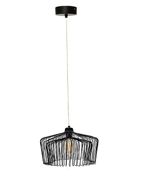 Modern Wire Cage Dome Black Hanging Pendant Light подвесной светильник FOS Lighting WireMesh-U-HL1