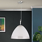 HL 6-1437/1 satin/461 klar-matt Opaldesign Orion подвесной матовый купольный светильник — фото 2