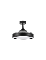 Matt Black Metal & ABS 6 Speeds DC Motor 40 Watt <50 dB 220-240Volt LED 36 Watt 4100Lm IP20 3000-4000-6500K CCT by Remote Control Blades L: 42