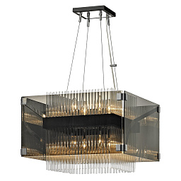 F5905-CE Hudson Valley Apollo люстра с прямоугольным корпусом из стекла и металлическим каркасом