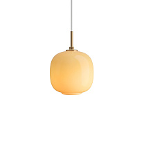 VL 45 Radiohus Pendant / Латунь/Глянцевый янтарное Стекло / Ø175