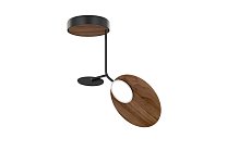 Ballon Pendant 1U L, Каркас: чёрный; панели: орех; Casambi (Bluetooth)