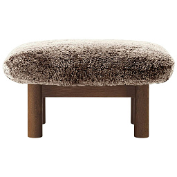 71022-005729 Audo Copenhagen Brasilia пуфик из темного мореного дуба