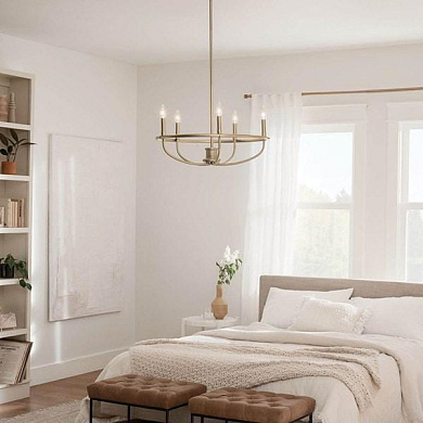 Bethel 25" 5 Light Chandelier Classic Bronze люстра 82370 Kichler