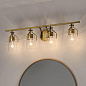 Everett 24" 4 Light Vanity Light Natural Brass настенный светильник 55080NBR Kichler — фото 5