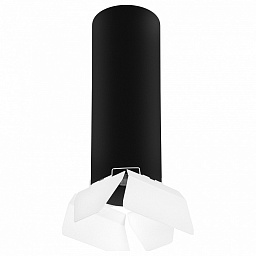 RP6497486 Lightstar Rullo 6 подвесной светильник черный с лепестковым отражателем