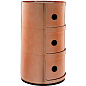 05967RR Kartell Componibili Металлический контейнер для хранения с 3 отделениями, медный — фото 2