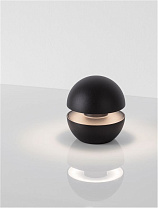 Touch Dimmable Sandy Black Aluminium & Polycarbonate LED 2Watt 5 VDC 114Lm IP54 CCT 2200-2700-3000K Press Switch On/Off Include Base Charging D:10 H:11.4 cm